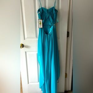 Brand new blue dress Hi Lo with Tag